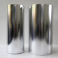 shiny silver metallized paper for printing and packaging