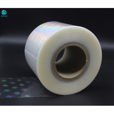 8% Shrink Holographic BOPP Film Roll Glossiness High Security Laser Printing Protect Your Brand